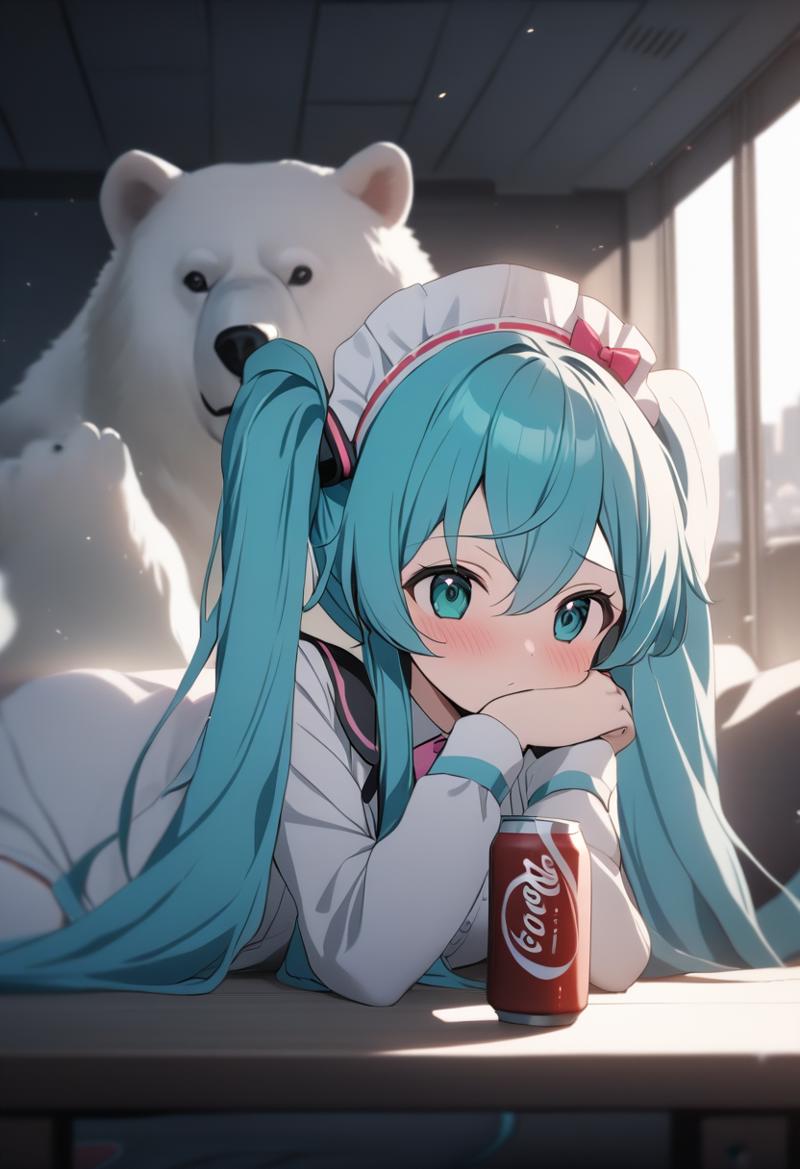 5074985-1366531936-pixiv, masterpiece, 1girl, hatsune miku, The cute and charming Hatsune Miku, who is sick, drinks Coke, and then looks at the dan.png